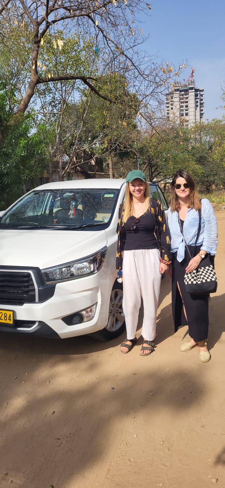 International Tourists with Chauffeur Cab